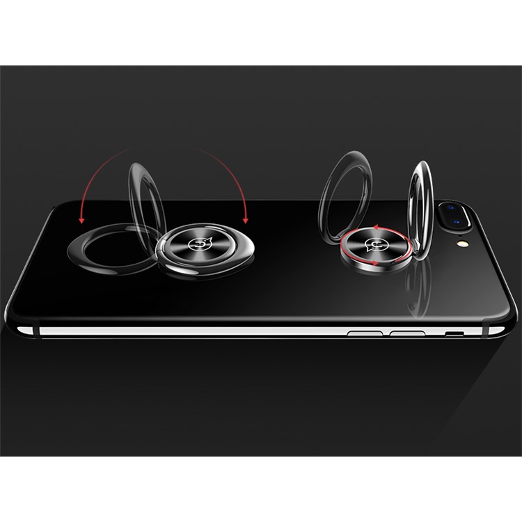 USAMS US-ZJ024 360 Degree Rotary Universal Magnetic Finger Grip Ring Holder Phone Bracket - Black-7