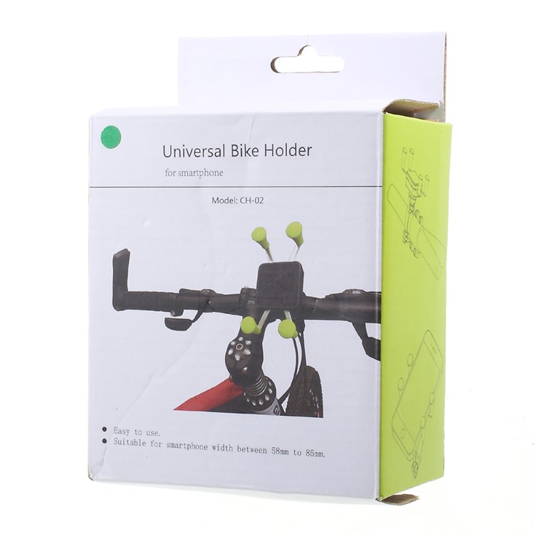 CH-02 Universal Bicycle Bike Holder 360 Degree Rotation, Width: 58-85mm - Green-7