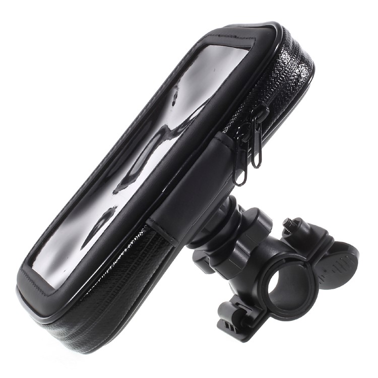 L Size Bicycle Handlebar Mount Daily Waterproof Case Holder for iPhone X / 8 / 7 Etc, Inner size: 150x85x25mm - Mount Style A-9