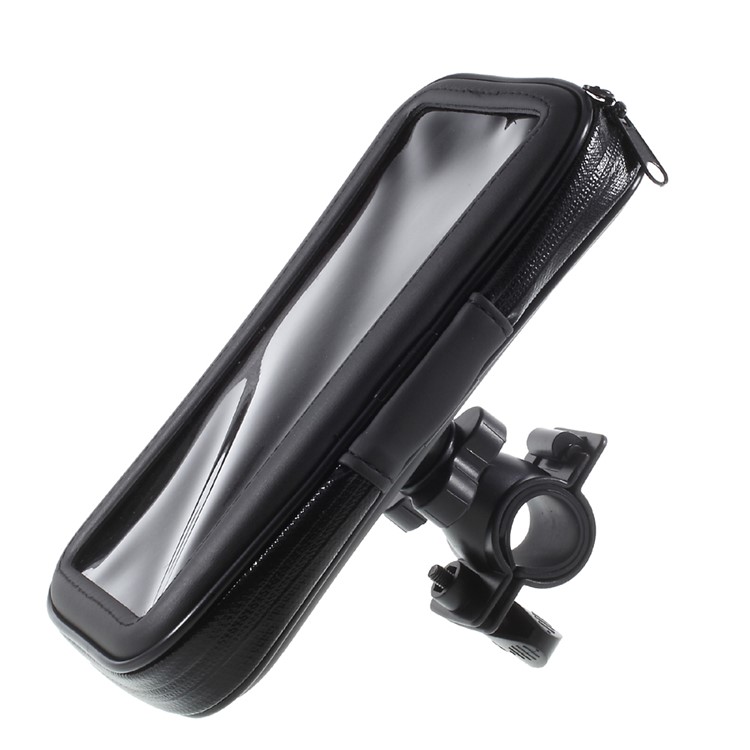 L Size Bicycle Handlebar Mount Daily Waterproof Case Holder for iPhone X / 8 / 7 Etc, Inner size: 150x85x25mm - Mount Style A-10