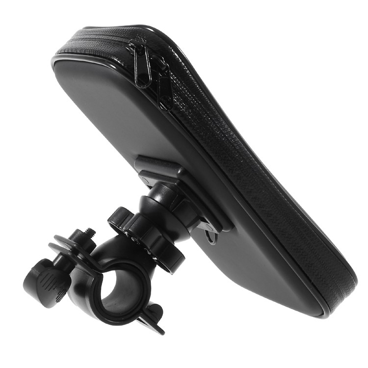 L Size Bicycle Handlebar Mount Daily Waterproof Case Holder for iPhone X / 8 / 7 Etc, Inner size: 150x85x25mm - Mount Style A-14