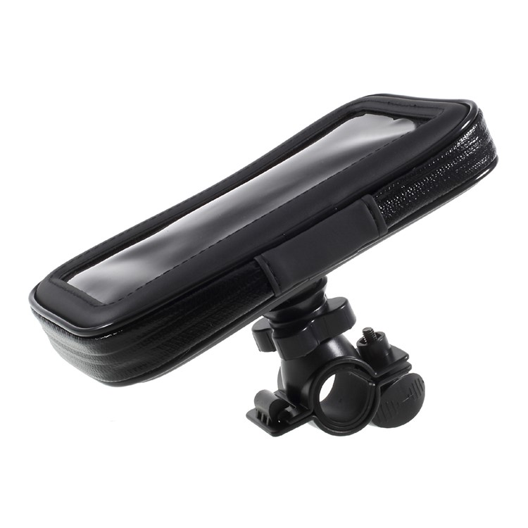 L Size Bicycle Handlebar Mount Daily Waterproof Case Holder for iPhone X / 8 / 7 Etc, Inner size: 150x85x25mm - Mount Style A-16