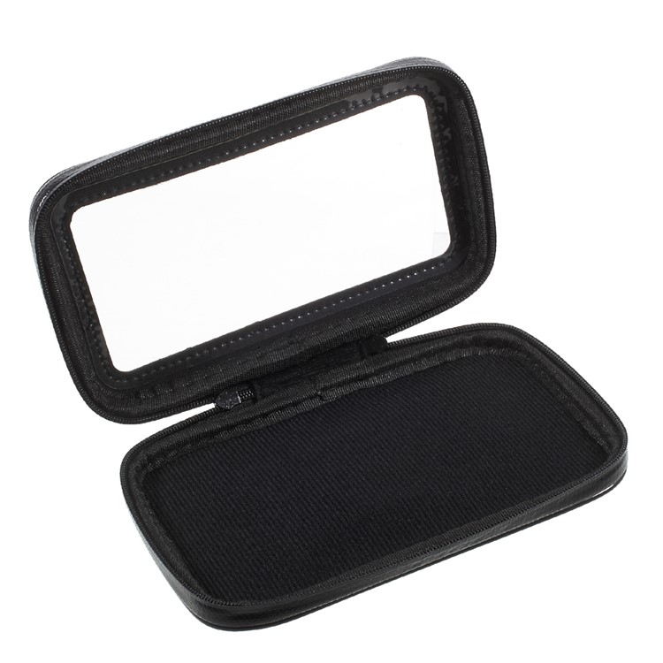 L Size Bicycle Handlebar Mount Daily Waterproof Case Holder for iPhone X / 8 / 7 Etc, Inner size: 150x85x25mm - Mount Style A-4