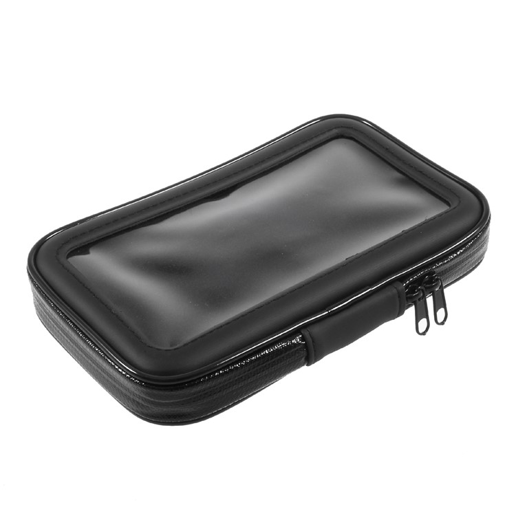 L Size Bicycle Handlebar Mount Daily Waterproof Case Holder for iPhone X / 8 / 7 Etc, Inner size: 150x85x25mm - Mount Style A-6