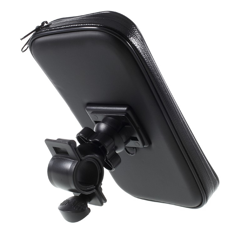 L Size Bicycle Handlebar Mount Daily Waterproof Case Holder for iPhone X / 8 / 7 Etc, Inner size: 150x85x25mm - Mount Style A-7