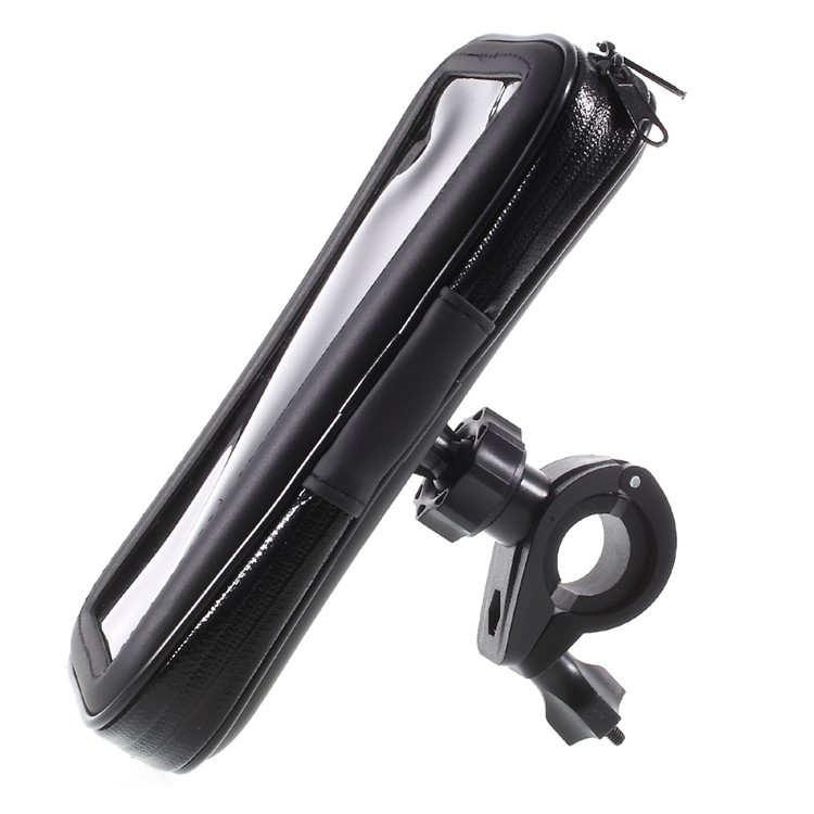 XL Size Bicycle Handlebar Mount Daily Waterproof Holder Case for iPhone 8 Plus / 7 Plus Etc, Inner size: 168x92x25mm - Mount Style B-12