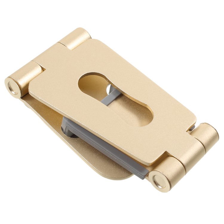 Foldable Desktop Tablet Stand Mobile Cell Phone Holder Cradle Mount - Gold Color-2