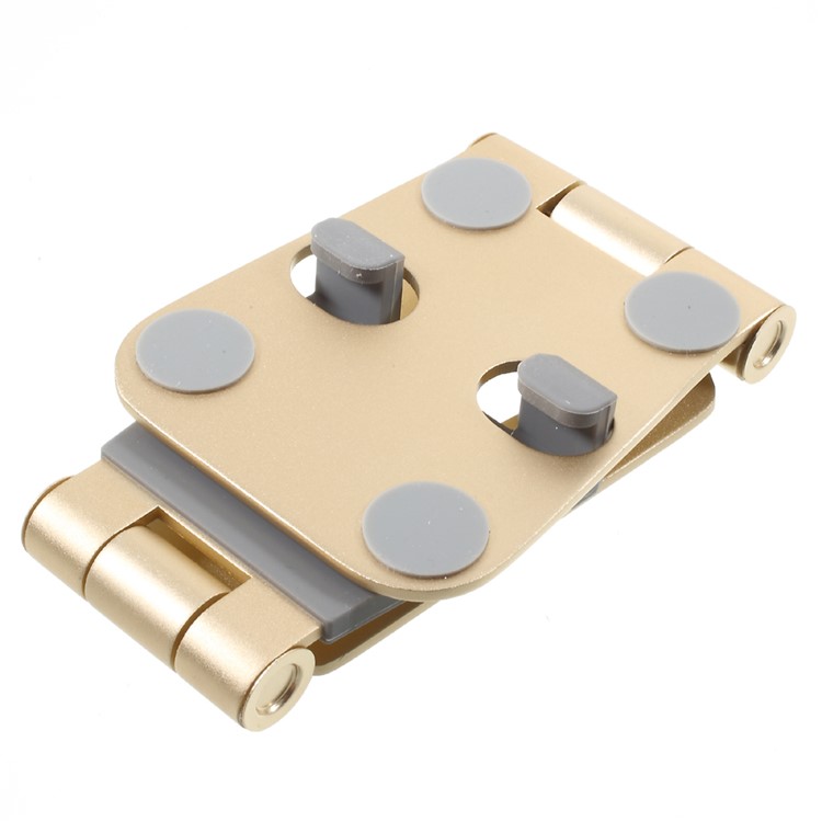 Foldable Desktop Tablet Stand Mobile Cell Phone Holder Cradle Mount - Gold Color-3