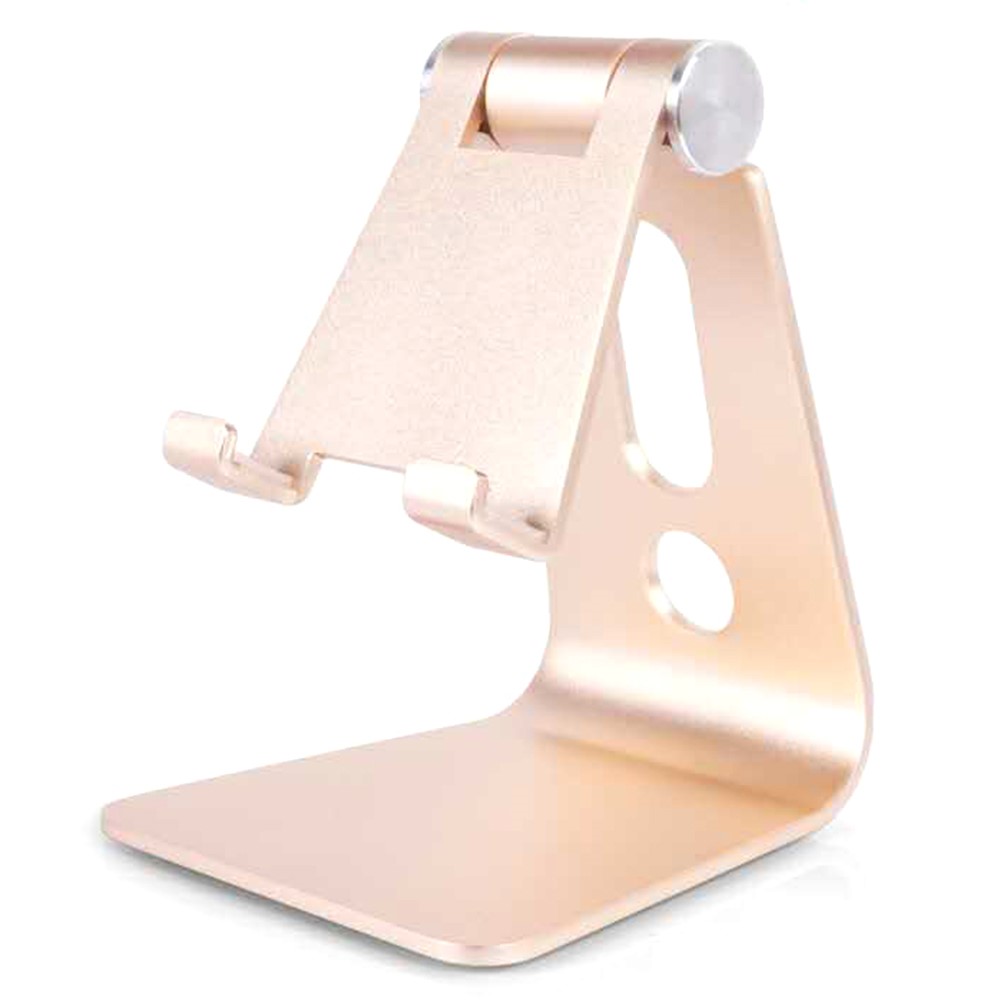 

270° Rotating Adjustable Foldable Aerospace Aluminum Stand - Gold Color