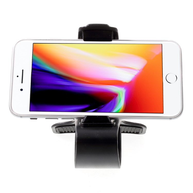 Universal Car Dashboard Flexible Phone Clip Holder Mount for iPhone X/8/8 Plus, Width under 9cm - Black-2