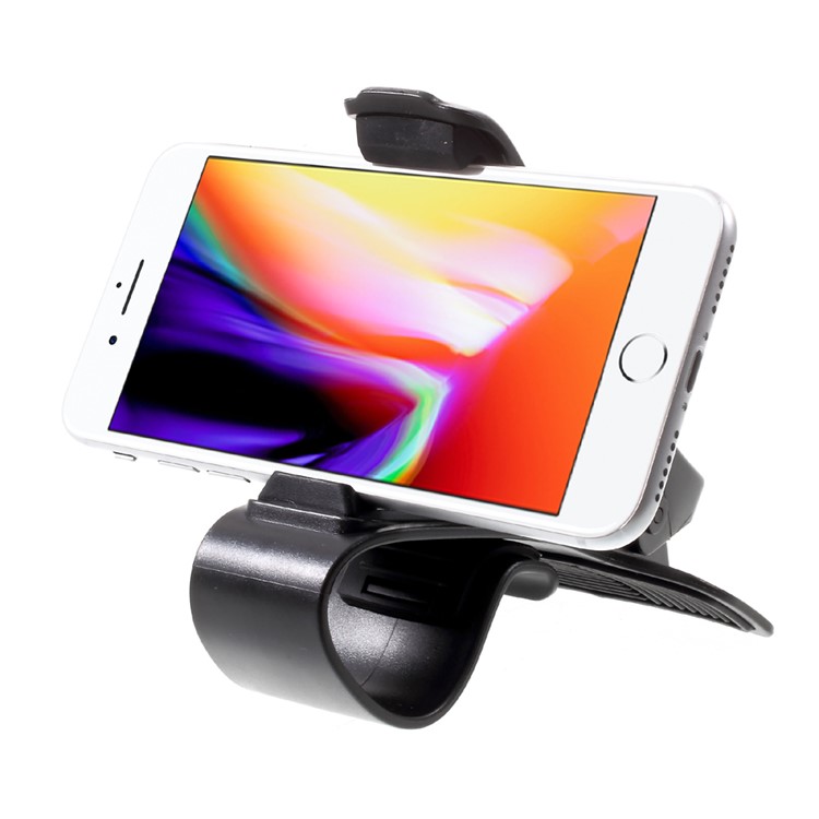 Universal Car Dashboard Flexible Phone Clip Holder Mount for iPhone X/8/8 Plus, Width under 9cm - Black-3