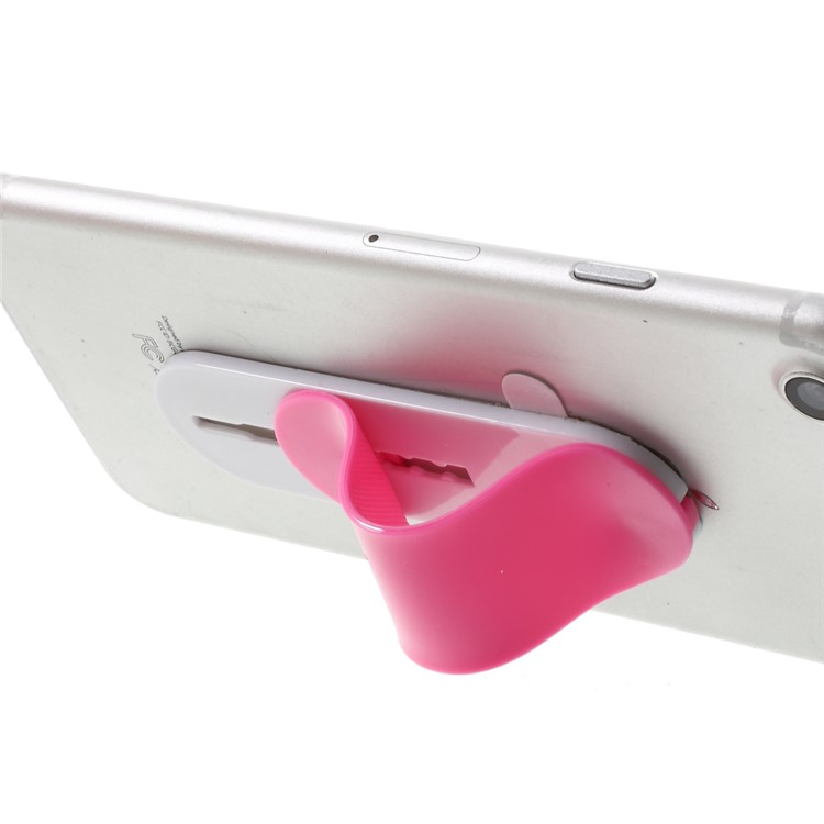 Adjustable Multi Band Phone Finger Grip Holder Kickstand for iPhone Samsung Sony Huawei Etc - Rose-6