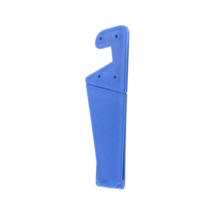 Universal Folding V Shape Mobile Phone Stand Desktop Mount for iPhone Samsung Sony Huawei Etc - Blue-2