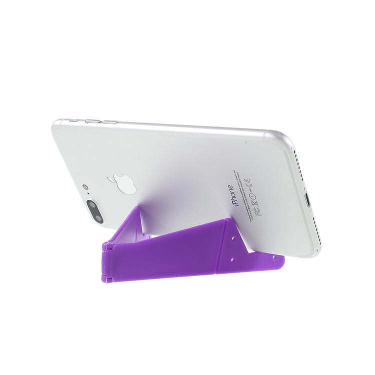 Universal V Shape Phone Stander Cradle Holder Desktop Mount for iPhone Samsung Sony Huawei Etc - Purple-5