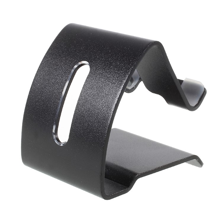 Universal Aluminum Alloy Desktop Mount Phone Bracket for iPhone Samsung Huawei - Black-4