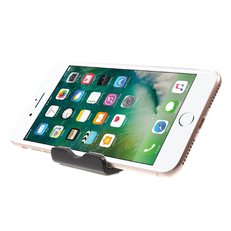 C Shape Aluminum Alloy Desktop Stand Smartphone Holder For Iphone C Shape Aluminum Alloy Desktop Stand Smartphone Holder For Iphone Samsung Etc Black