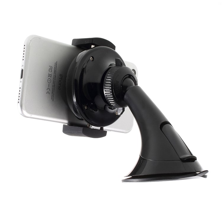 Qi Wireless Charger with Suction Cup Car Mount Holder for iPhone 8/Samsung Note 8 etc. - Black-5