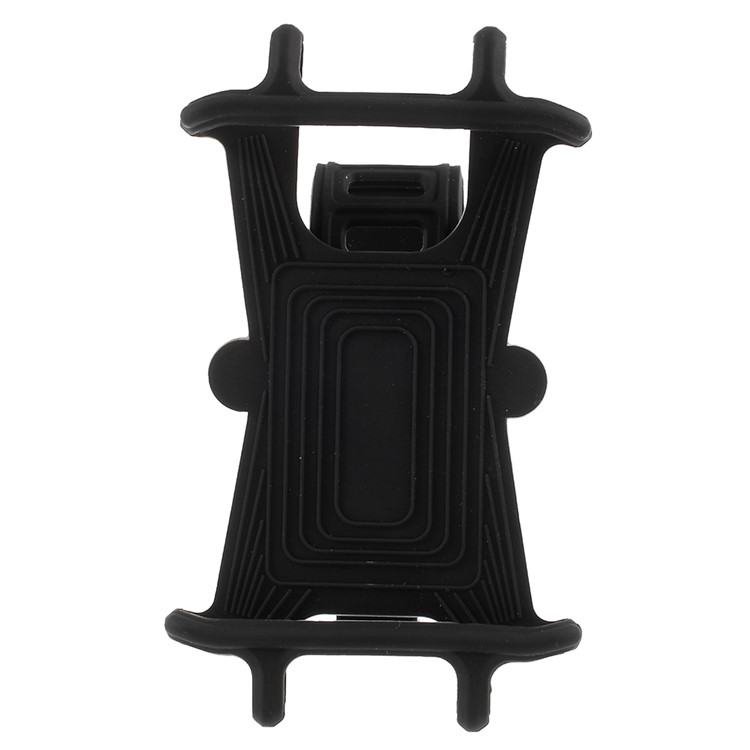 Suporte Flexível Para Telefone Com Guiador De Pára-quedas De Moto De Bicicleta De Silicone Para Telefones De 4-6 Polegadas - Preto-6