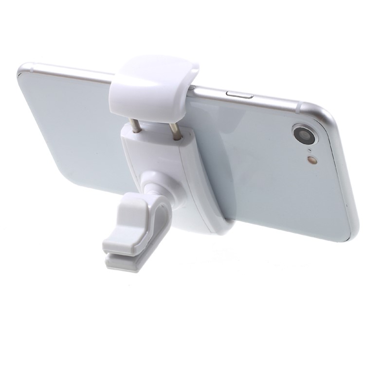 Mini Rotary Car Air Vent Smartphone Bracket for iPhone Samsung LG etc, Width: 5.5-10cm - White-1