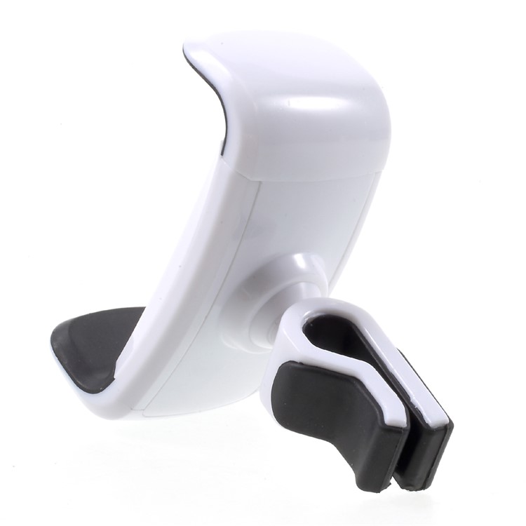 Mini Car Air Vent Mount Mobile Phone Bracket for iPhone Samsung LG etc, Width: 5.5-10cm - White + Black-6