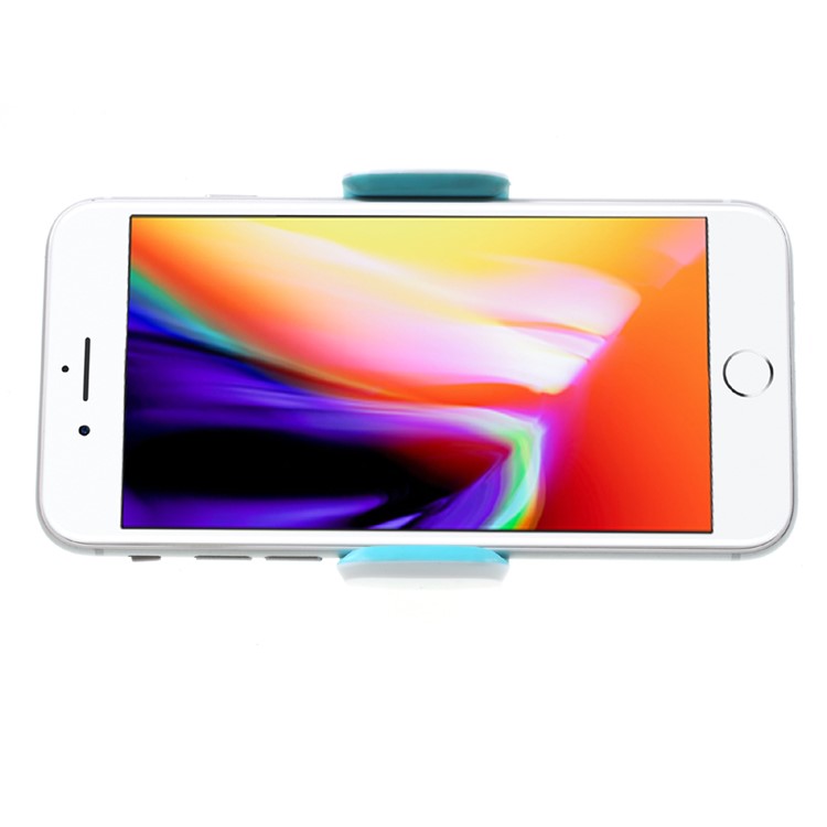 Universal Car Air Outlet Mount Phone Holder for iPhone Samsung LG etc, Width: 5.5-10cm - White + Blue-2
