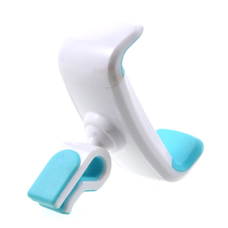 Universal Car Air Outlet Mount Phone Holder for iPhone Samsung LG etc, Width: 5.5-10cm - White + Blue-5