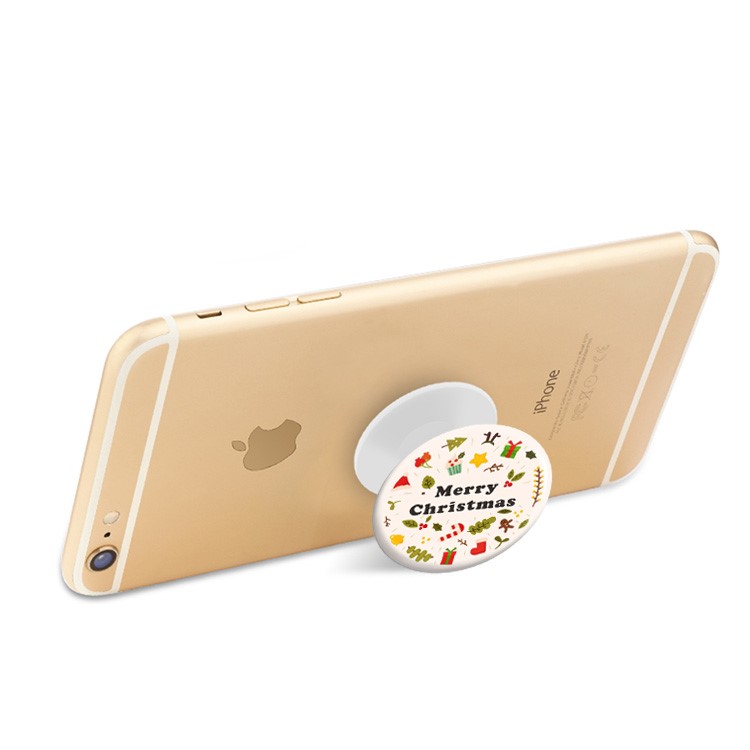 Epoxy Pattern Universal Desktop Mount Holder for iPad iPhone Samsung - Christmas Elements-1