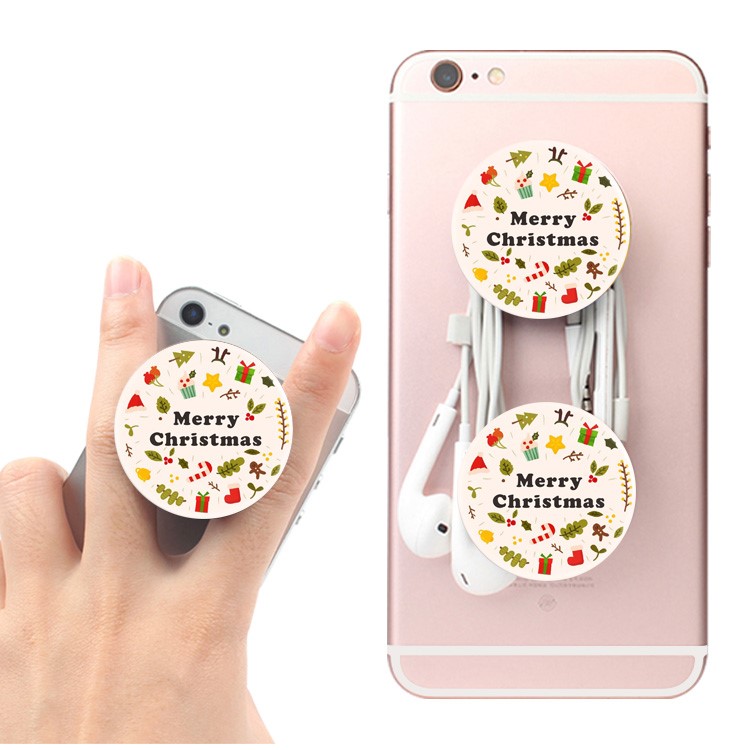 Epoxy Pattern Universal Desktop Mount Holder for iPad iPhone Samsung - Christmas Elements-3
