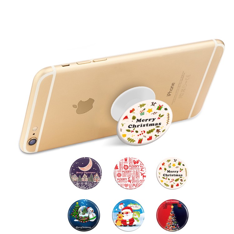 Epoxy Pattern Universal Desktop Mount Holder for iPad iPhone Samsung - Christmas Elements-5