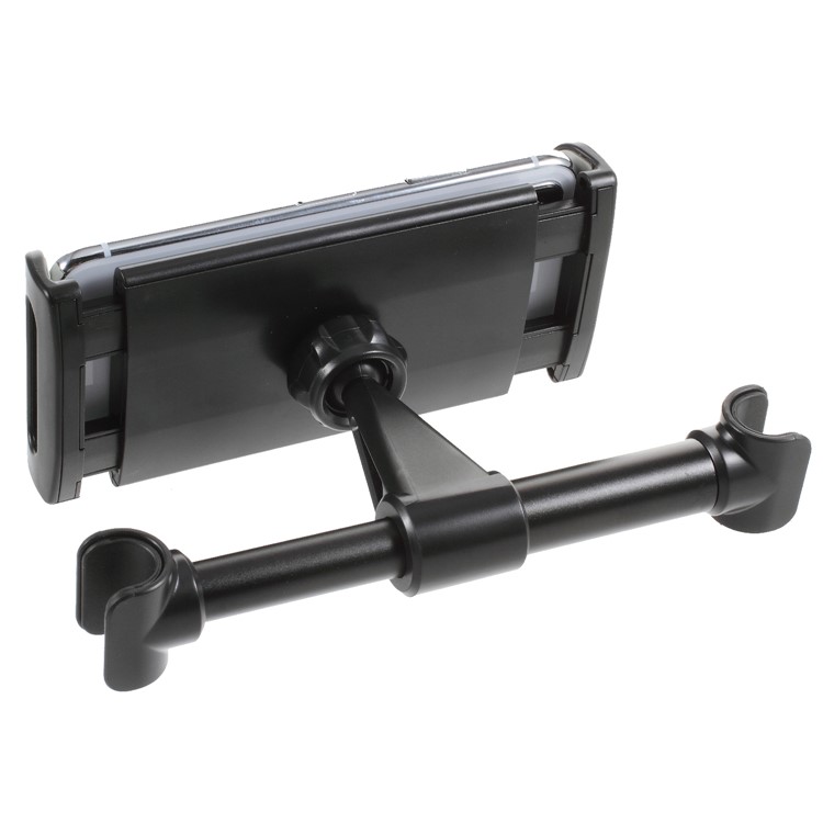 Car Phone Holder Rear Pillow Rear Seats 360 Degree Rotatable Stand - Black-3