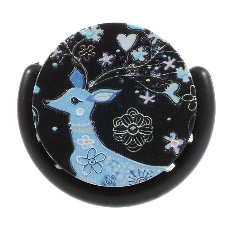

NXE Mobile Phone Finger Grip Adhesive Expanding Mount for iPhone Samsung Smartphone - Blue Deer