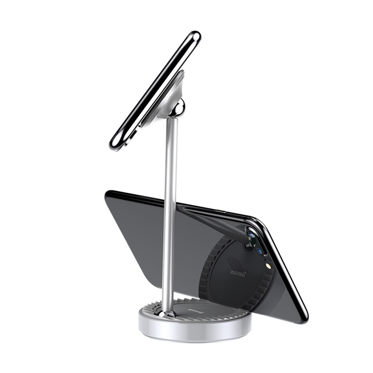 

BASEUS Circular Steady Multi-purpose Desktop Stand - Silver Color