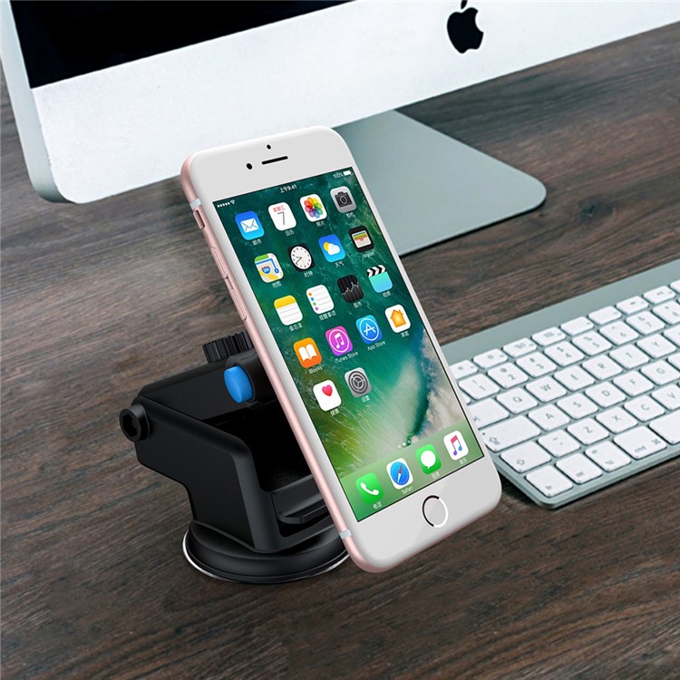 180 Degree Car Phone Holder GPS Device Holder Universal Magnetic Air Vent Mount - Black-8