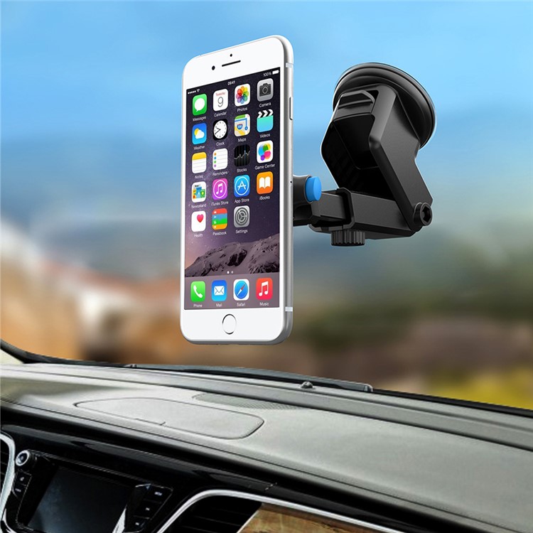 180 Degree Car Phone Holder GPS Device Holder Universal Magnetic Air Vent Mount - Black-9