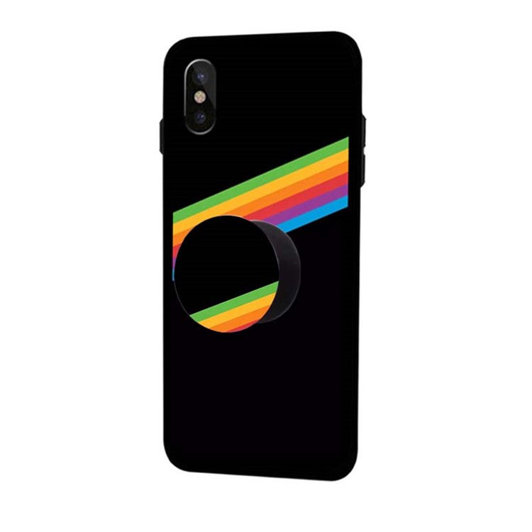 NXE Mobile Phone Finger Grip Expanding Mount for iPhone Samsung Smartphone - Black-7