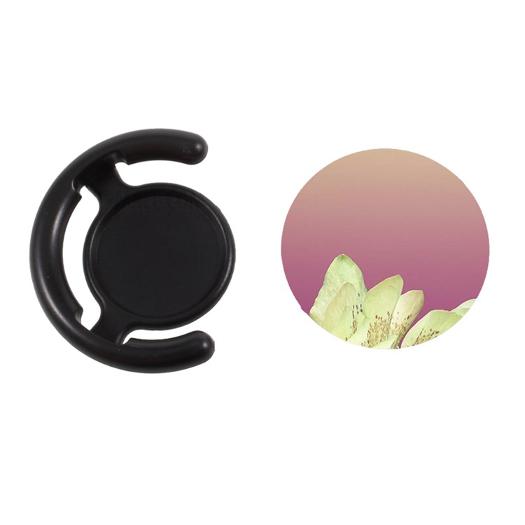 NXE Flower Pattern Mobile Phone Finger Grip Expanding Mount for iPhone Samsung Smartphone - Style A-4