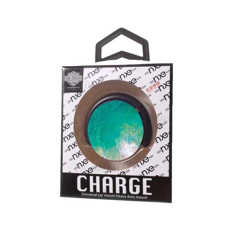 NXE Patterned Mobile Phone Finger Grip Expanding Mount for iPhone Samsung Smartphone - Green Sea-12