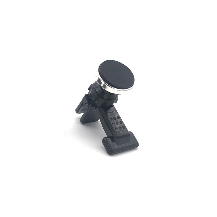 Magnetic 360 Degree Rotation Car Air Vent Mount for iPhone Samsung Huawei - Silver-1