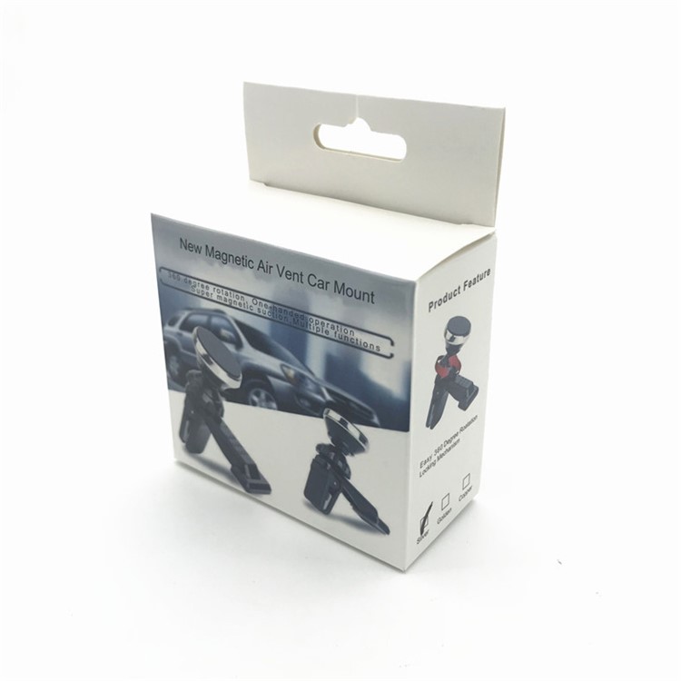 Magnetic 360 Degree Rotation Car Air Vent Mount for iPhone Samsung Huawei - Silver-11