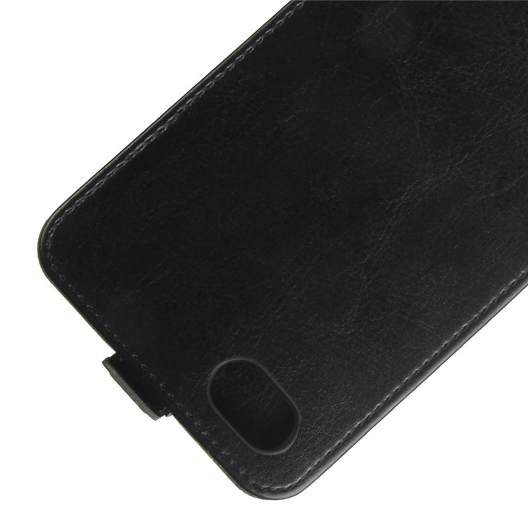 Crazy Horse Vertical Flip Leather Mobile Phone Shell with Card/Photo Slot for ZTE Blade Force N9517 - Red-2