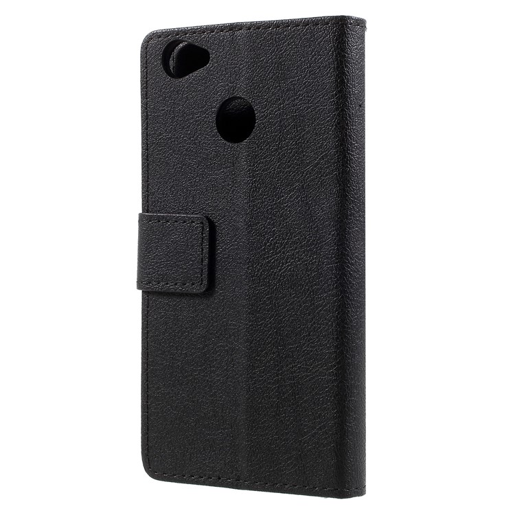 Wallet Stand PU Leather Protective Case for ZTE Blade A6 - Black-2