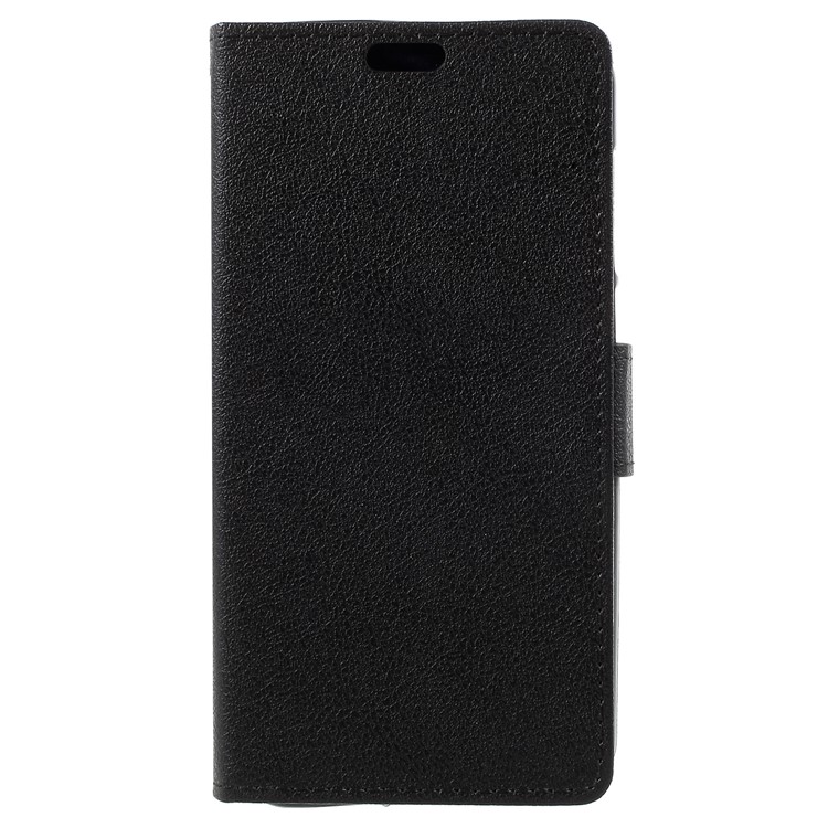 Wallet Stand PU Leather Protective Case for ZTE Blade A6 - Black-3