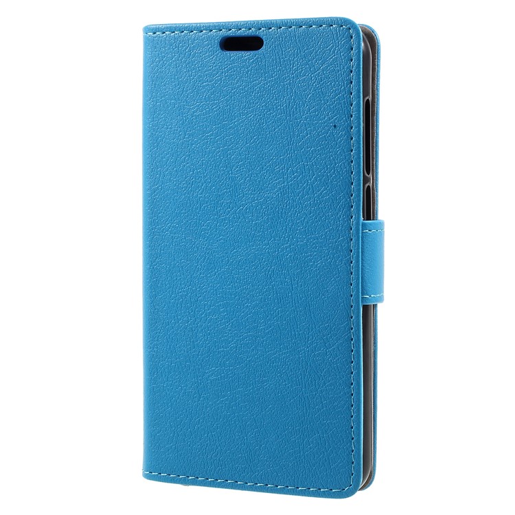 Folio Flip PU Leather Wallet Stand Mobile Phone Shell for ZTE Blade A6 - Blue-2