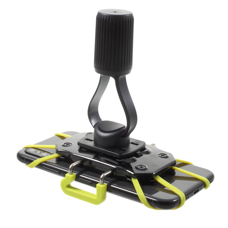 IDMIX DM05 Universal Bicycle Bike Mount Phone Holder with Elastic Secure Strap for iPhone X Etc. Clamp Width: 4-10cm-10