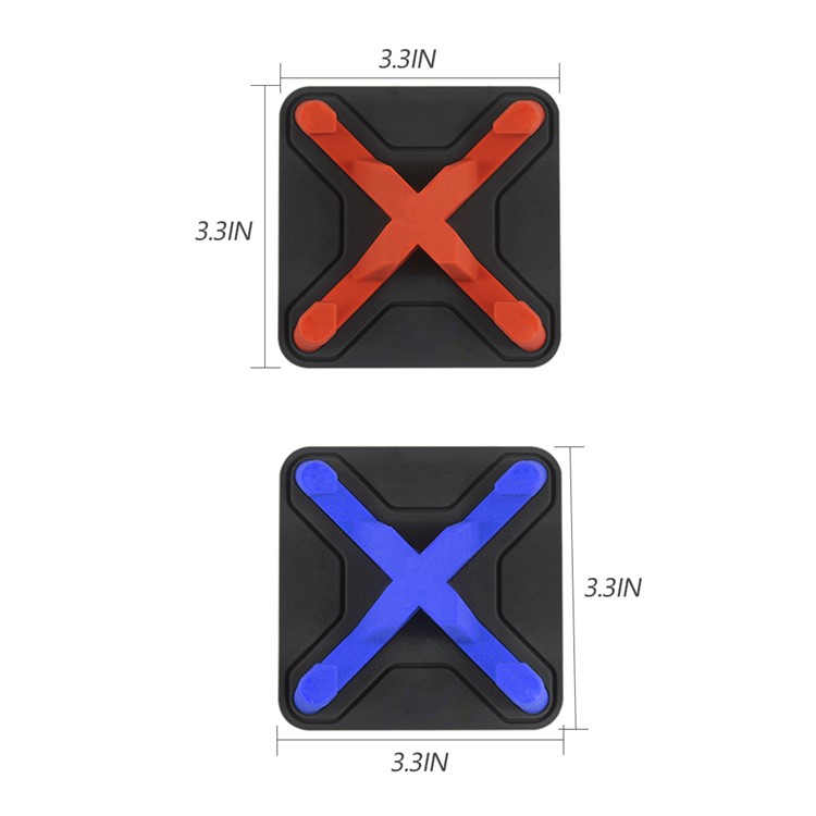 Smartphone Silicone Desktop Bracket Anti-slip GPS Car Stand Holder for iPhone Samsung Huawei - Red-4