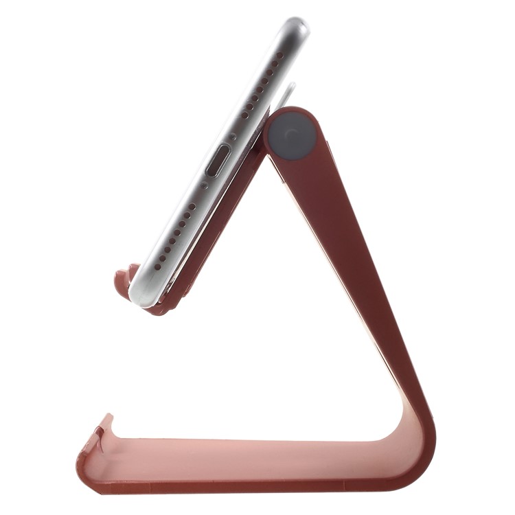 Cell Phone Stand Universal Plastic Desktop Flexible Tablet Desk Holder for iPhone iPad Samsung - Rose Gold Color-3