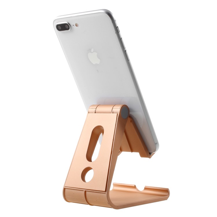 Universal Adjustable Cellphone and Tablet Desktop Holder Stand for iPhone iPad Samsung - Gold Color-4