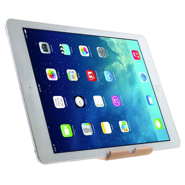 Universal Adjustable Cellphone and Tablet Desktop Holder Stand for iPhone iPad Samsung - Gold Color-5