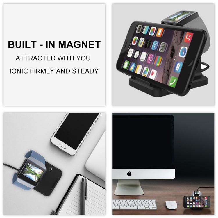 2 in 1 Charging Stand Station for Fitbit Ionic and Universal Smart Phones and Tablets-6