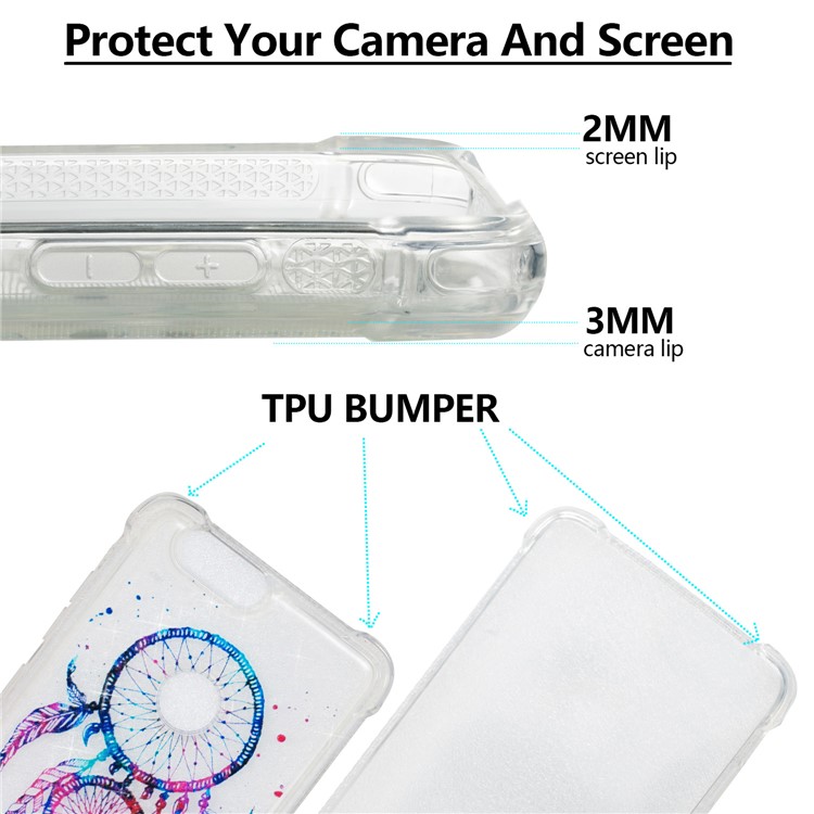 Liquid Glitter Powder Quicksand Shockproof TPU Back Case for ZTE Z982 - Dream Catcher-2